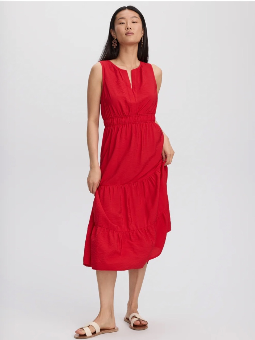 Tiered Red Sundress